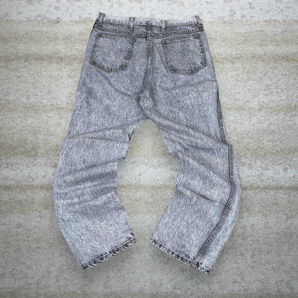 Vintage 90s Bristol Blues Jeans 34x30 Relaxed Fit Light Grey Wash Denim